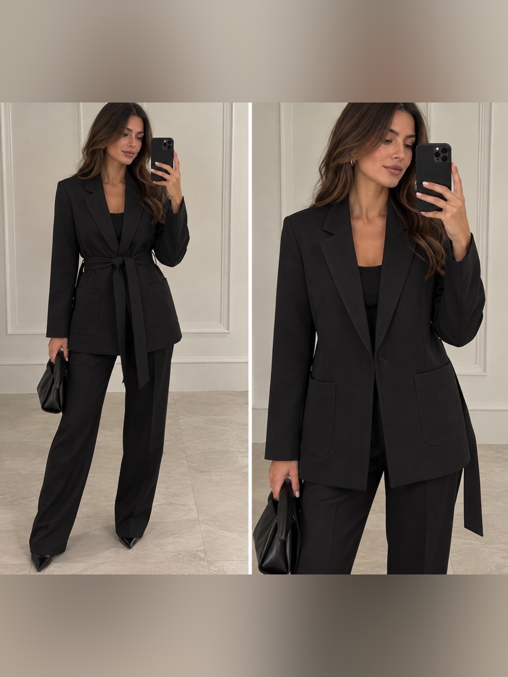 Women's Tahari Black Blazer with Trousers